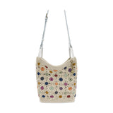 The Sak Los Feliz Crossbody - Hand Crochet - Natural Multi Flowers