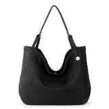 The Sak Los Feliz Large Tote - Leather - Woven Black