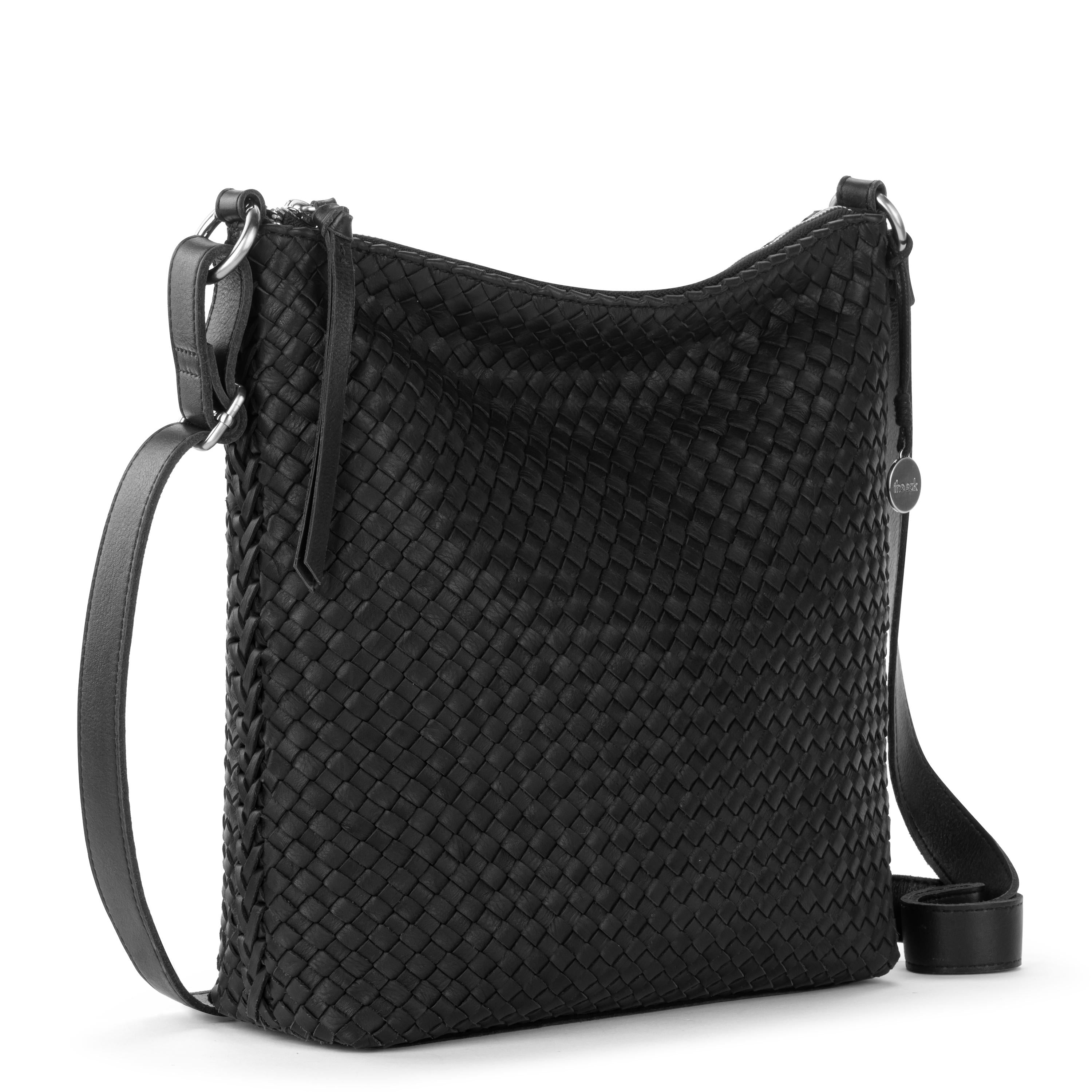 The Sak Lucia Crossbody - Leather - Woven Black