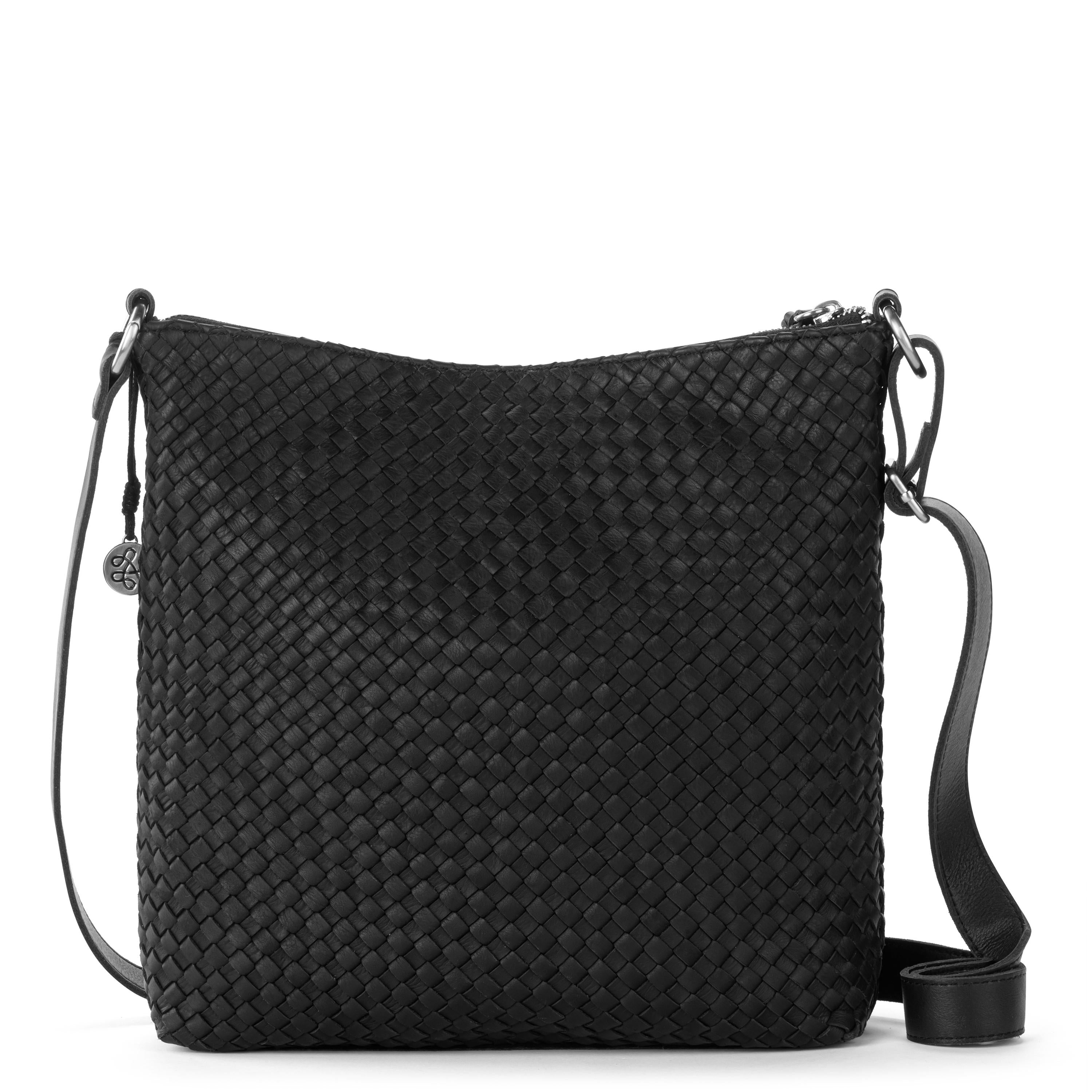 The Sak Lucia Crossbody - Leather - Woven Black