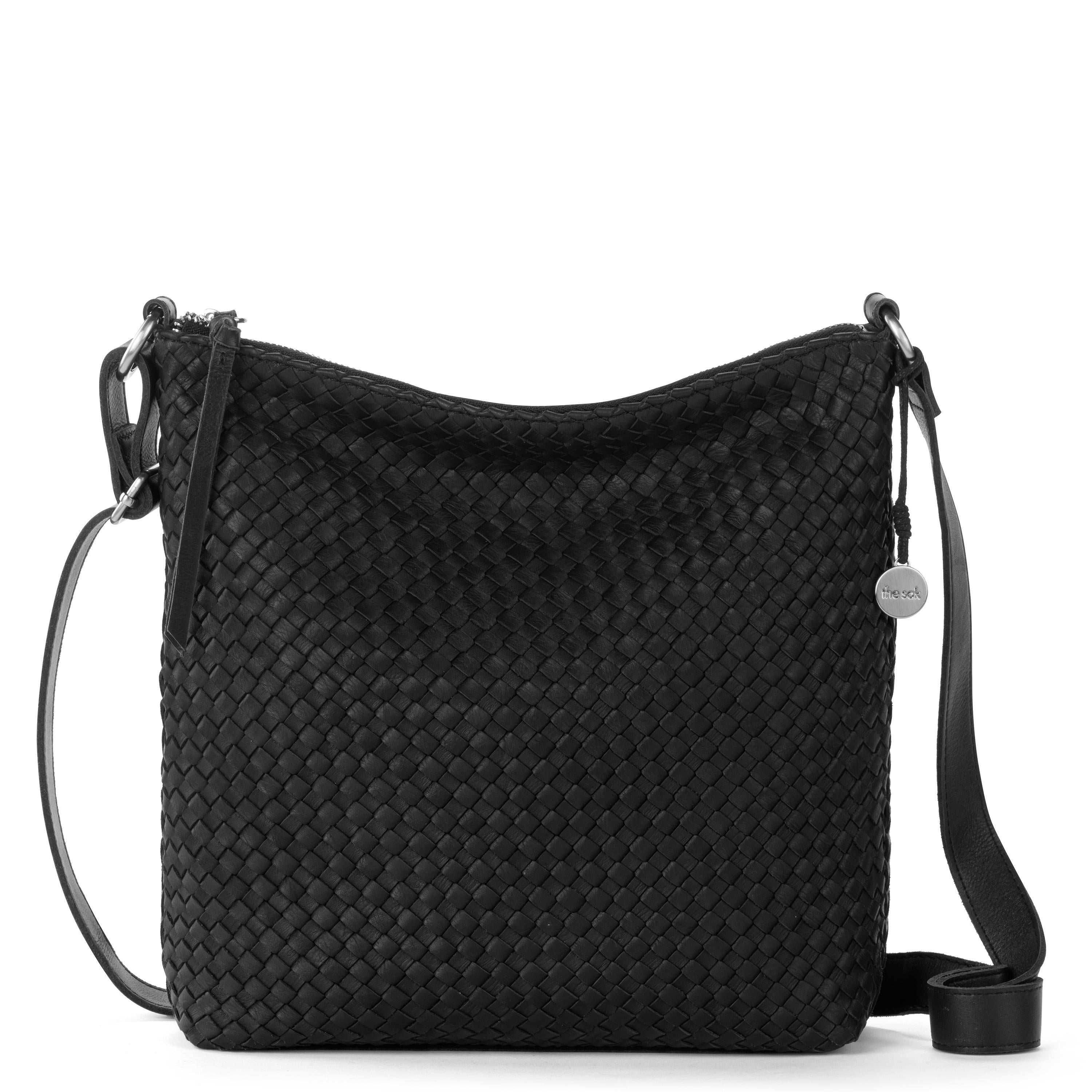 The Sak Lucia Crossbody - Leather - Woven Black