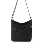 The Sak Lucia Crossbody - Leather - Woven Black