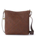 The Sak Lucia Crossbody - Leather - Woven Mahogany Cognac