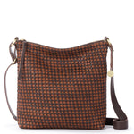 The Sak Lucia Crossbody - Leather - Woven Mahogany Cognac