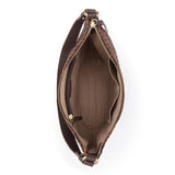 The Sak Sequoia Hobo - Leather - Woven Mahogany Cognac