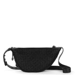 The Sak Tess Sling - Leather - Woven Black