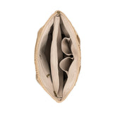 The Sak Sola Carryall Tote - Hand Crochet - Bamboo With Gold