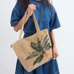 The Sak Sola Carryall Tote - Hand Crochet - Palm Tree