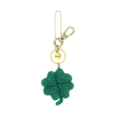 The Sak Dangle Clover Dangle - Hand Crochet - Clover