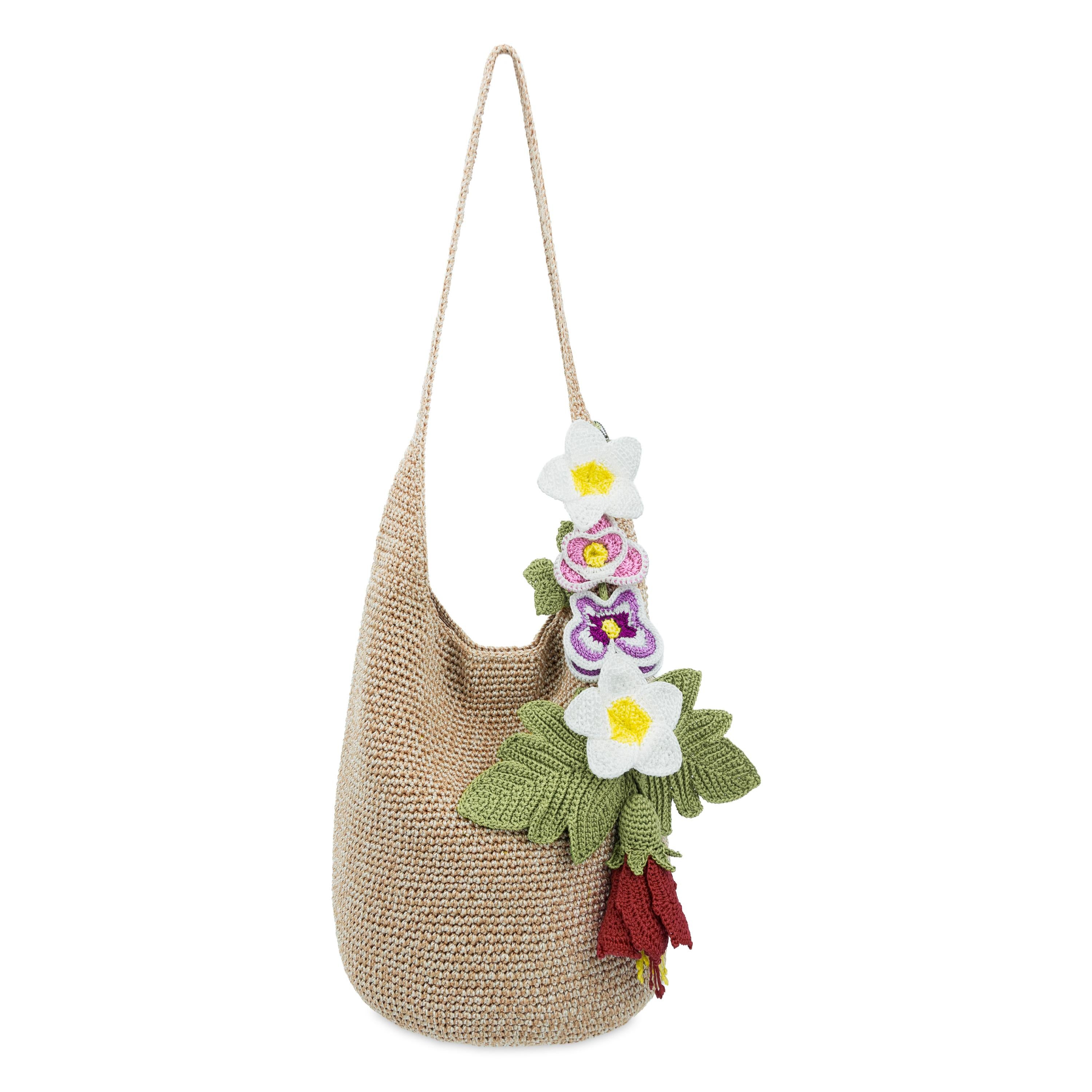 The Sak Yarnicharmz The Mega Dangle - Hand Crochet - Multi Flower