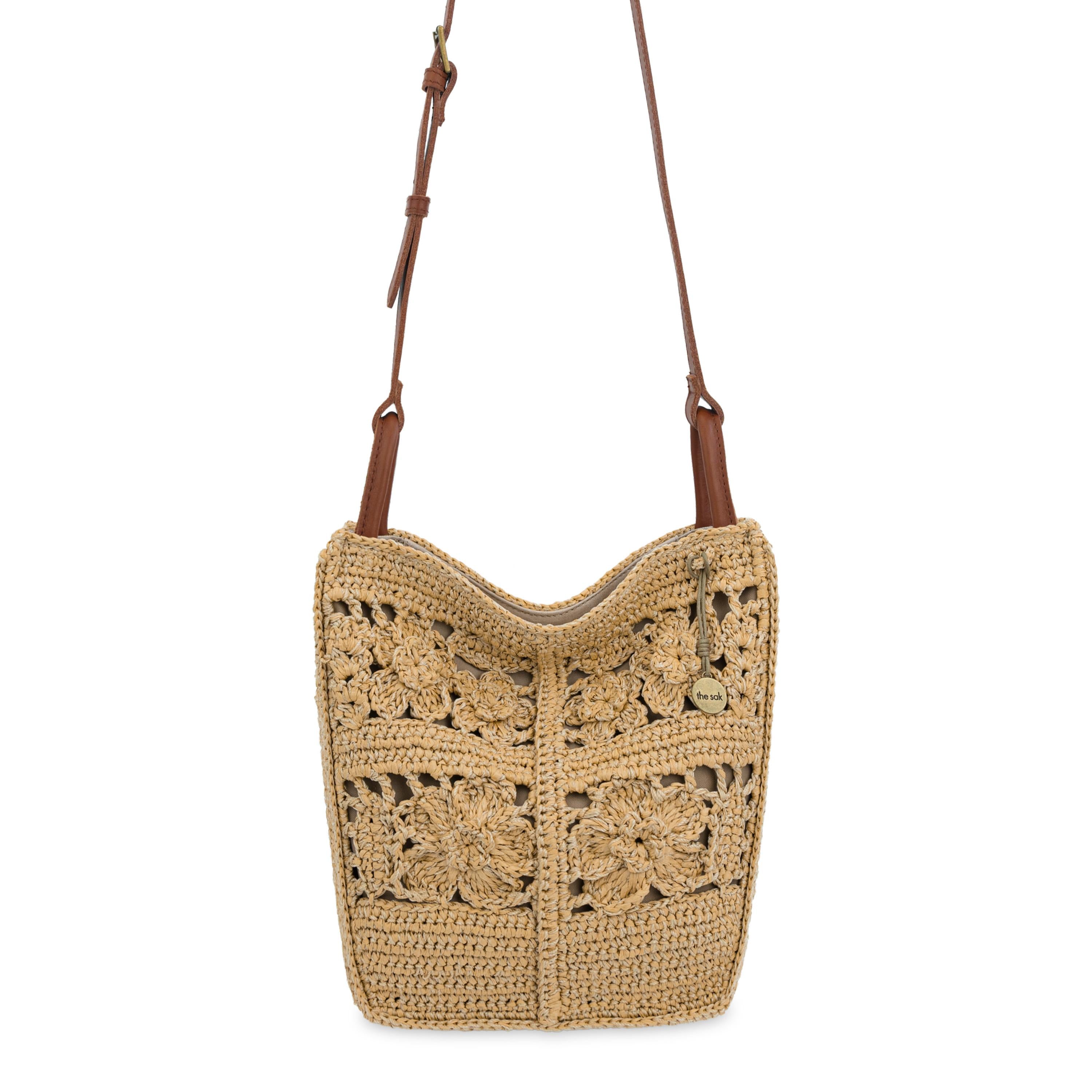 The Sak Los Feliz Crossbody - Hand Crochet - Natural Tonal Flower