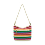 The Sak Lumi Convertible Crossbody - Hand Crochet - Rainbow Stripe