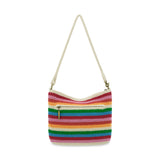 The Sak Lumi Convertible Crossbody - Hand Crochet - Rainbow Stripe