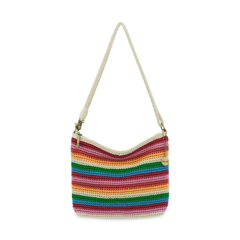 The Sak Lumi Convertible Crossbody - Hand Crochet - Rainbow Stripe