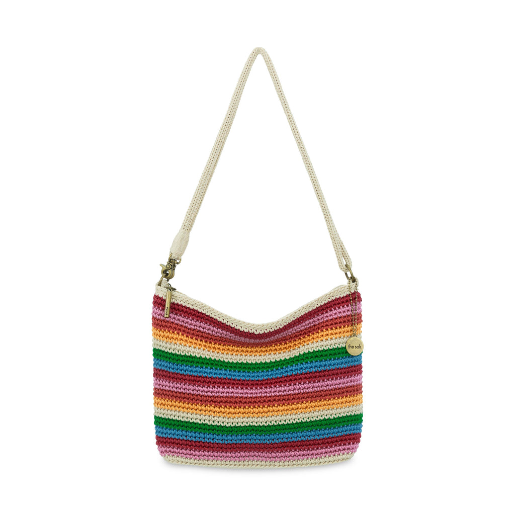 Lumi Crossbody Bag in Rainbow Stripe Crochet – The Sak display picture 1