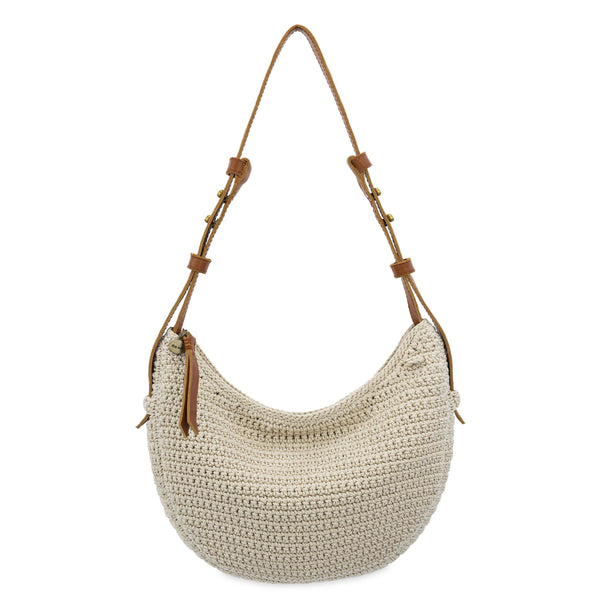 おさる　y.a.r.n. original shoulder bag Tess Shoulder Bag in Ecru Crochet – The Sak