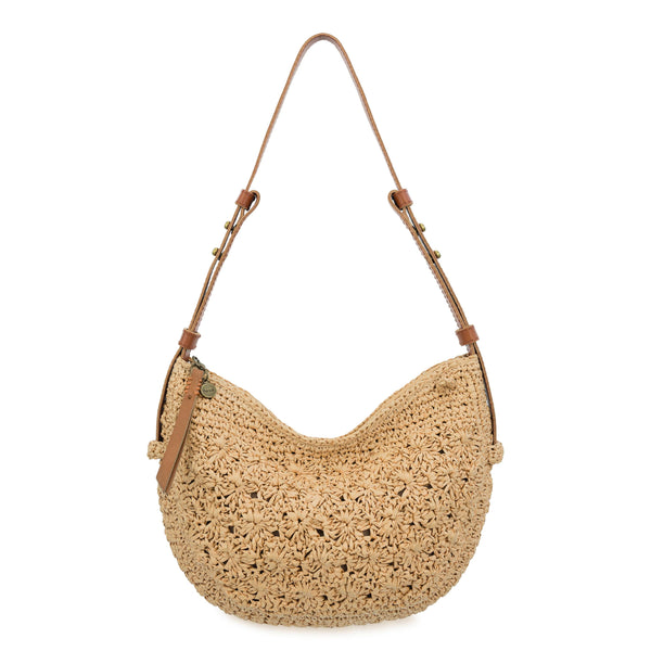Tess Shoulder Bag in Natural Primrose Straw – The Sak