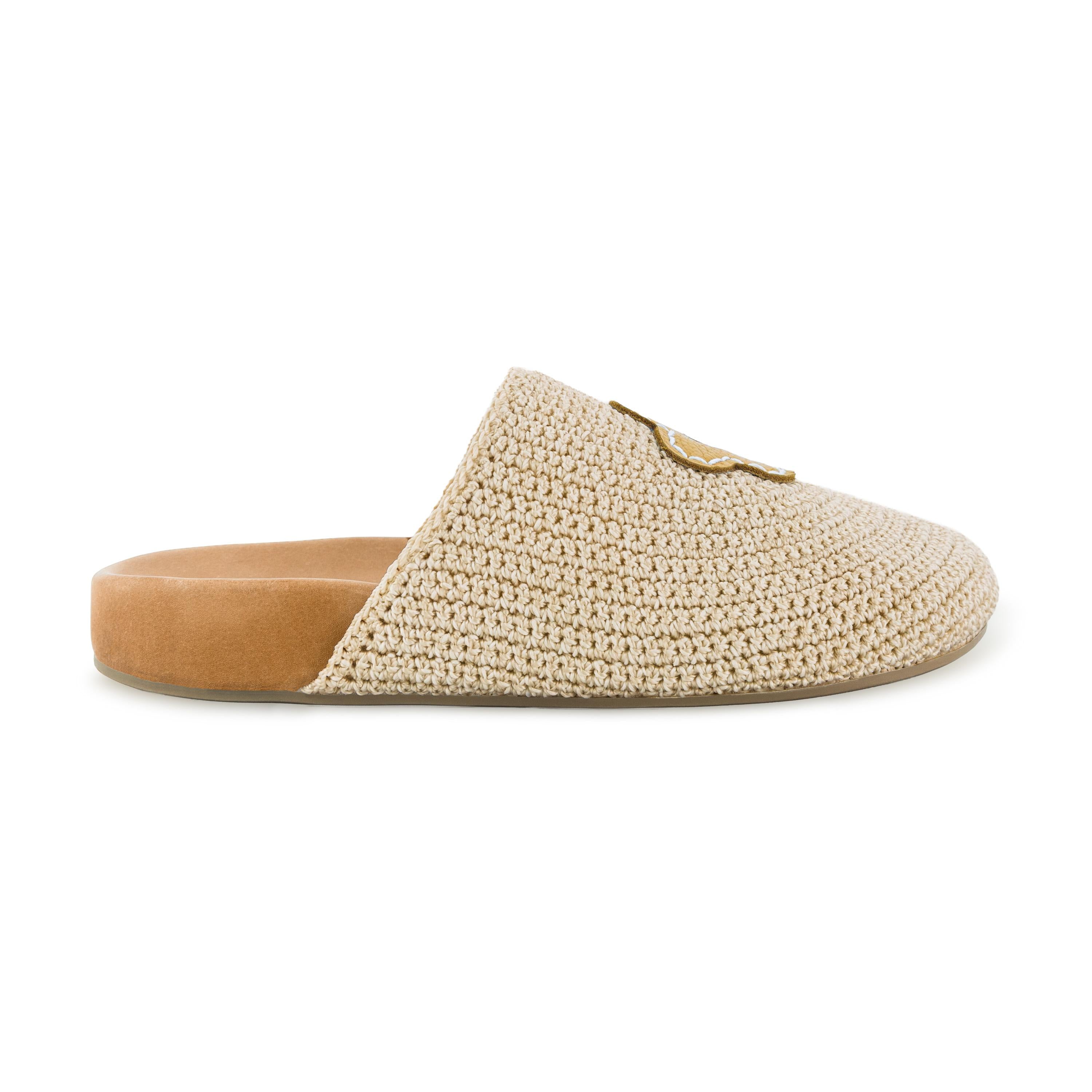 The Sak Bolinas Clog - Hand Crochet - Natural Buttercup Flower