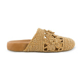 The Sak Bolinas Clog - Hand Crochet - Natural Tonal Flower