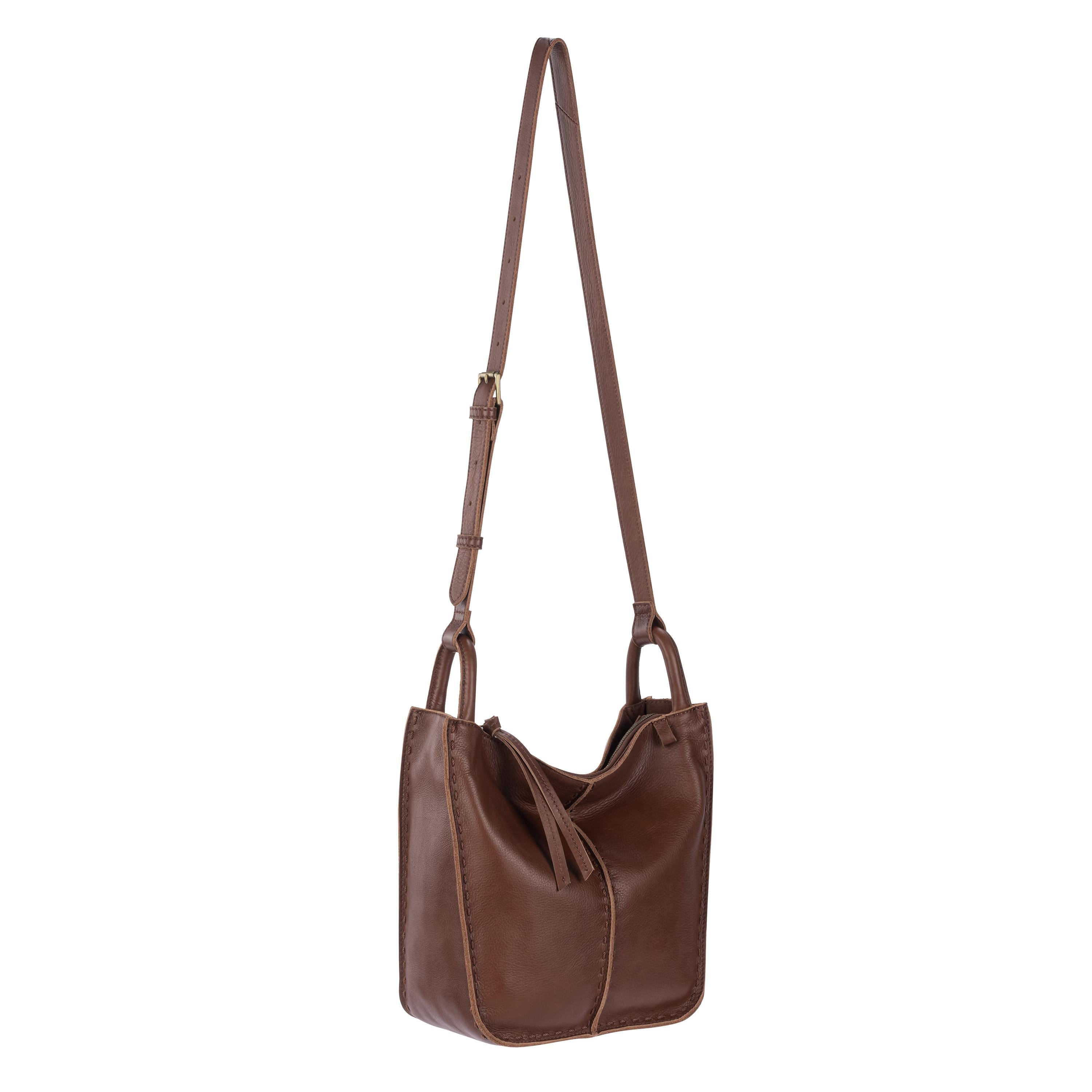 The Sak Los Feliz Slouchy Crossbody - Leather - Whiskey