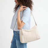 The Sak Melrose Leather Soft Shoulder Bag - Leather - Stone