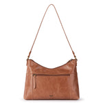 The Sak Melrose Shoulder Bag - Leather - Tobacco Floral Embossed