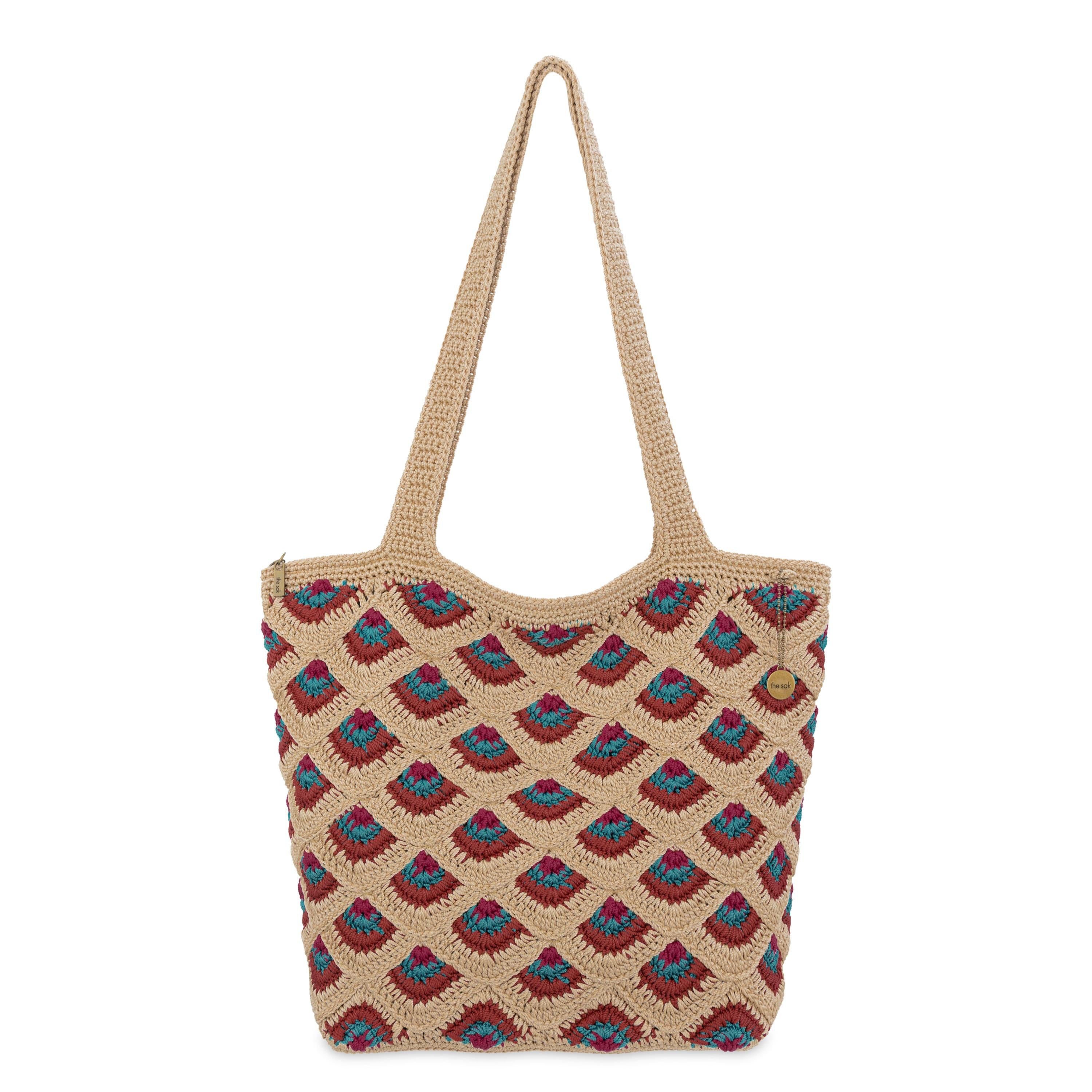 The Sak Sola Carryall Tote - Hand Crochet - Bamboo Mermaid