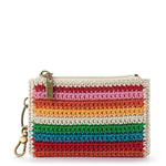 The Sak Encino Essential Wallet - Hand Crochet - Rainbow Stripe