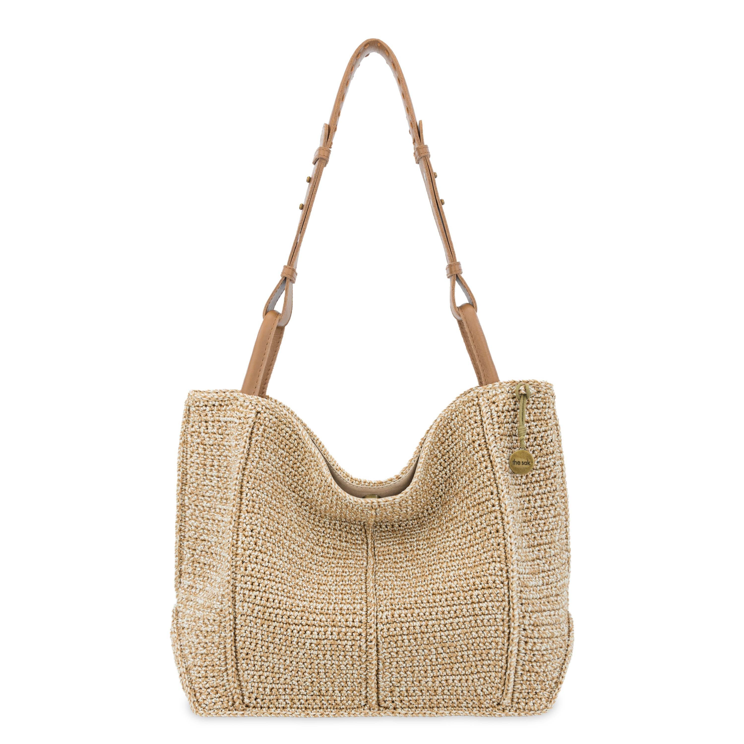 The Sak Los Feliz Medium Tote - Hand Crochet - Bamboo Static