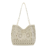 The Sak Los Feliz Medium Tote - Hand Crochet - Natural Medallion