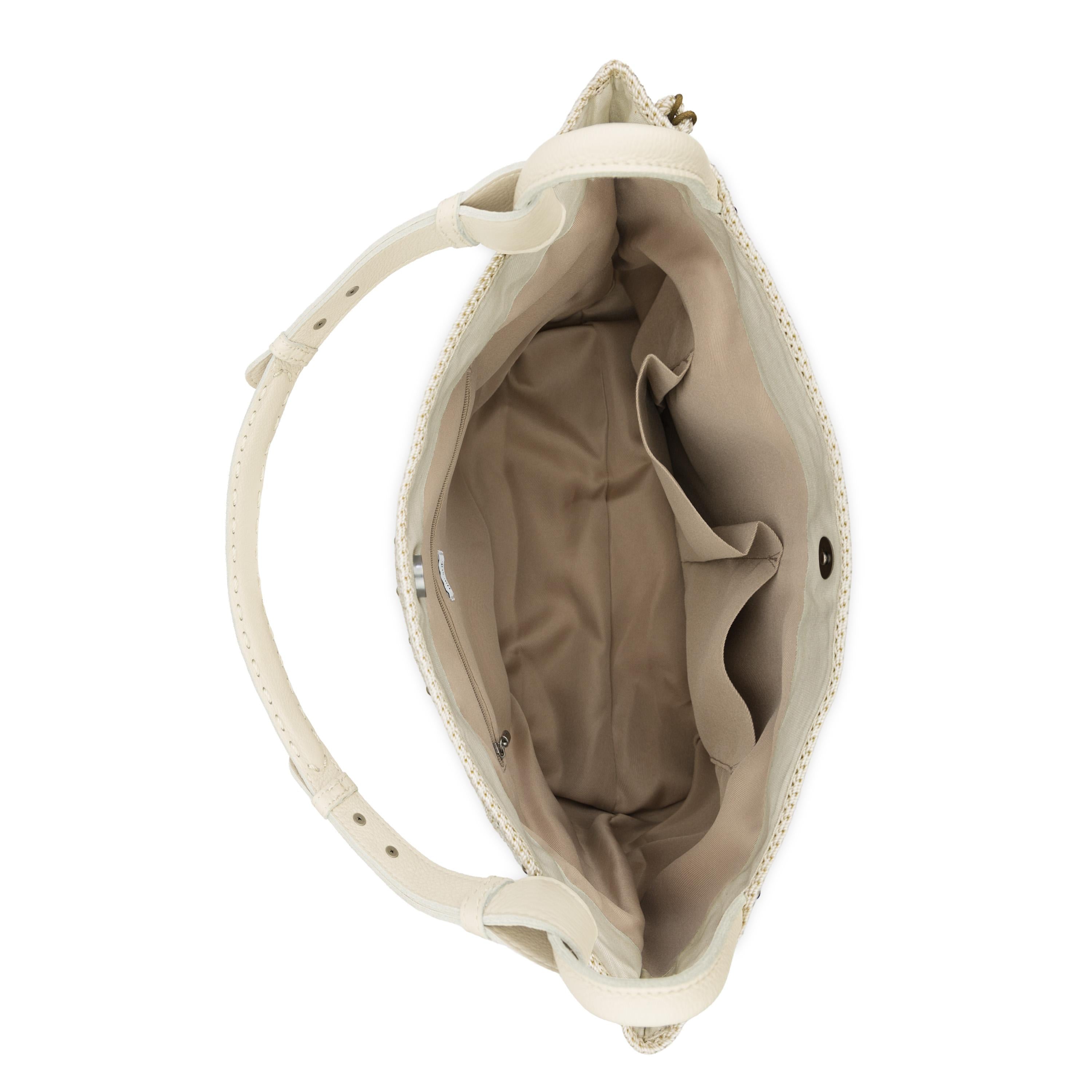 The Sak Los Feliz Medium Tote - Hand Crochet - Natural Medallion