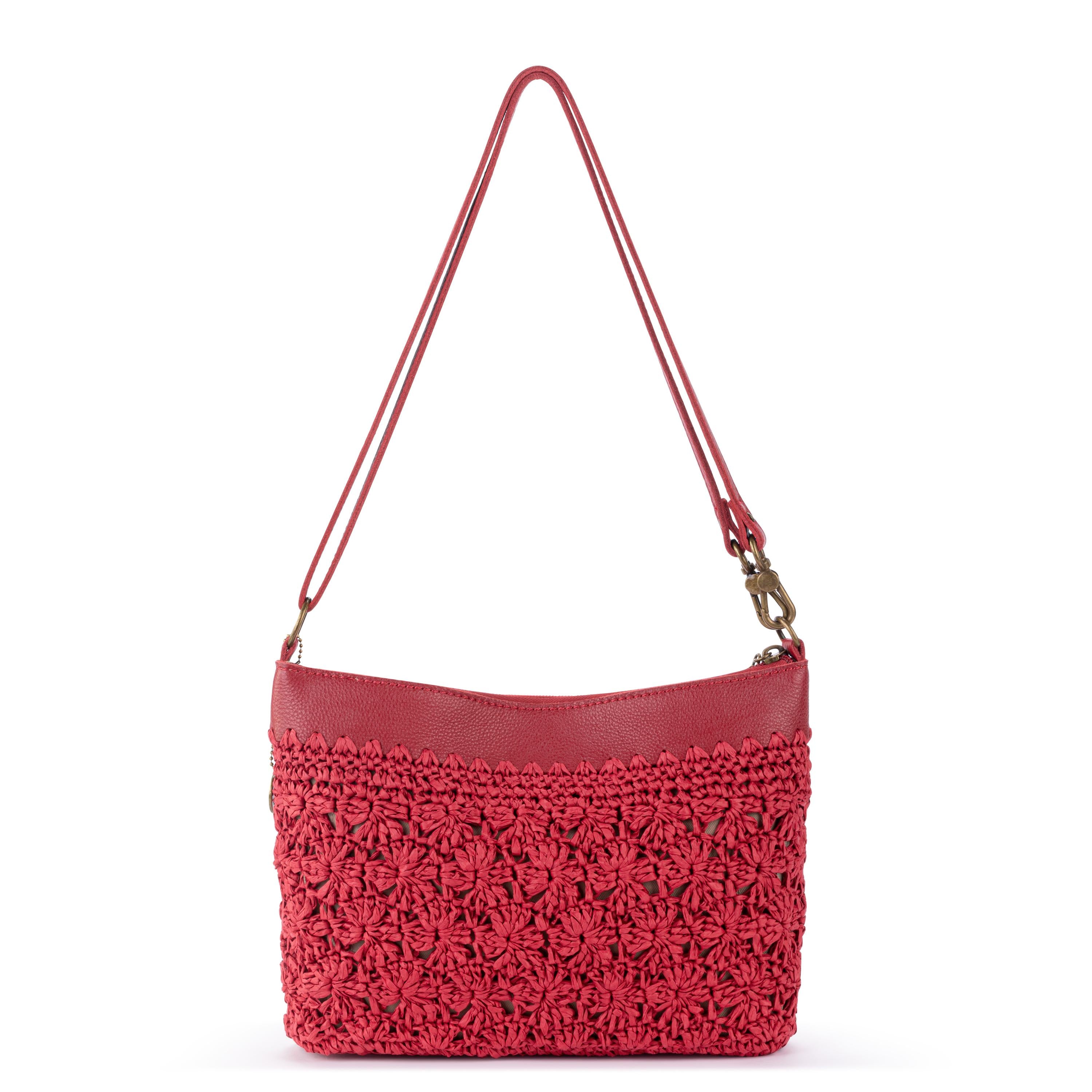 The Sak Lumi Crossbody - Straw - Scarlet Primrose