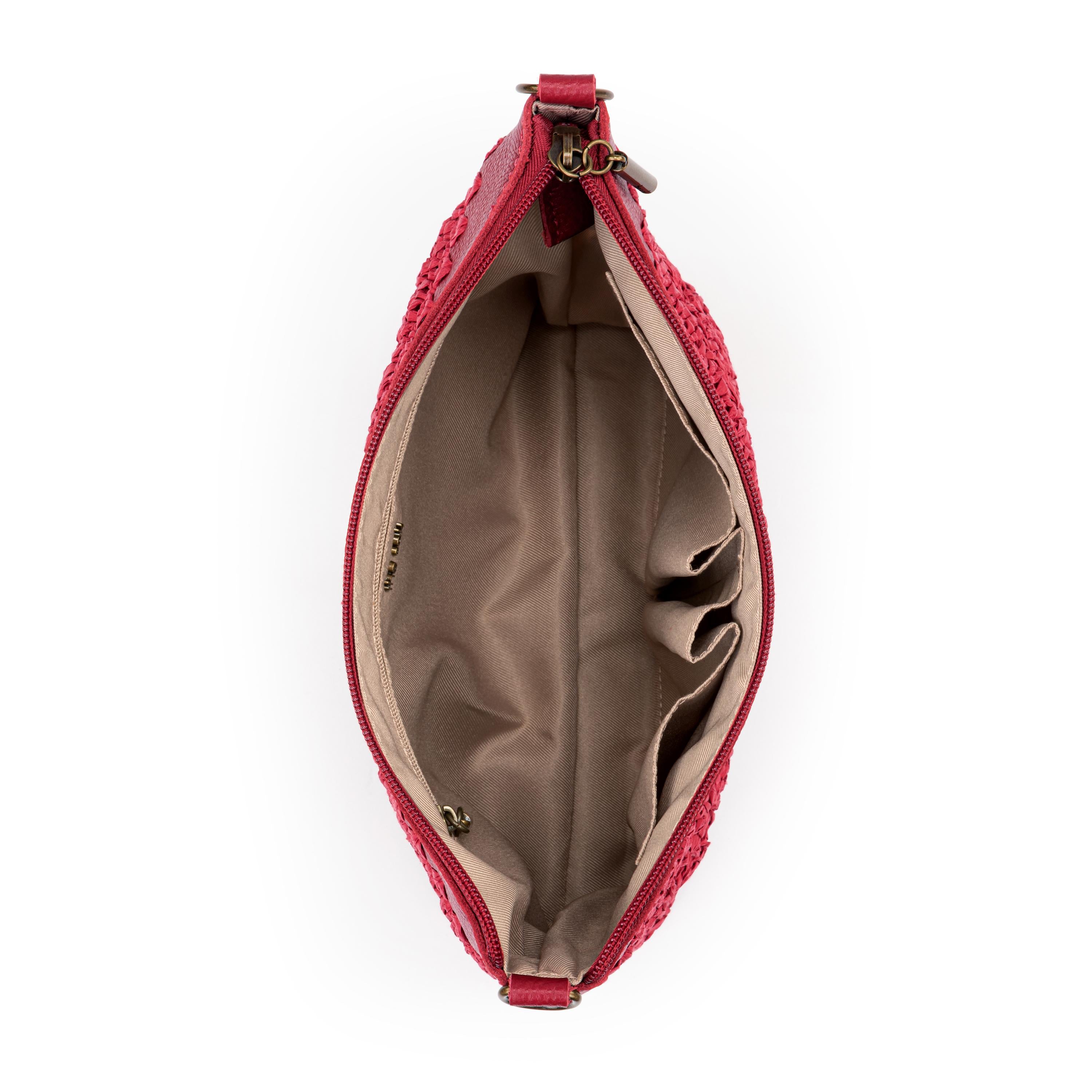The Sak Lumi Crossbody - Straw - Scarlet Primrose