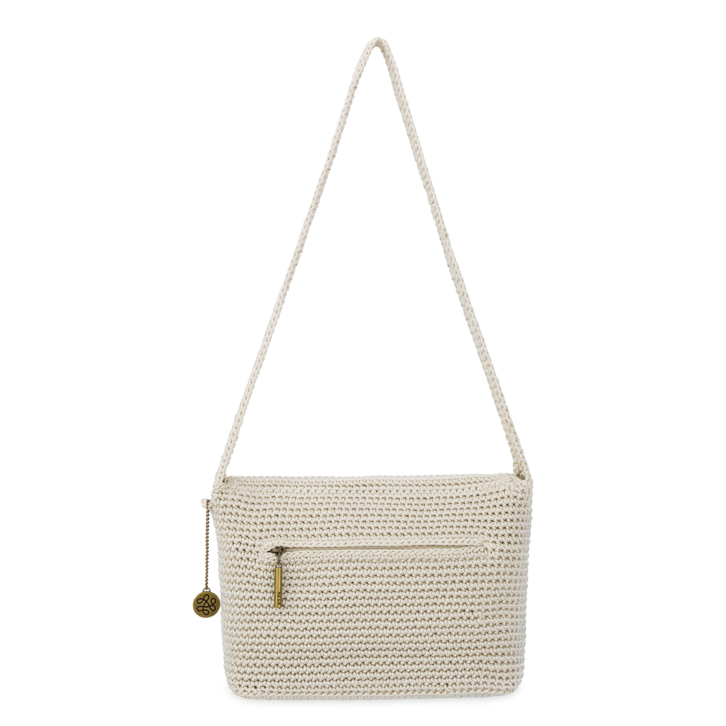おさる　y.a.r.n. original shoulder bag Maral Hand Knit Chunky Yarn Shoulder Bag For Women, Finger Crochet