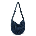 The Sak Tess Shoulder Bag - Straw - Denim Primrose