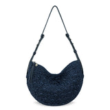 The Sak Tess Shoulder Bag - Straw - Denim Primrose