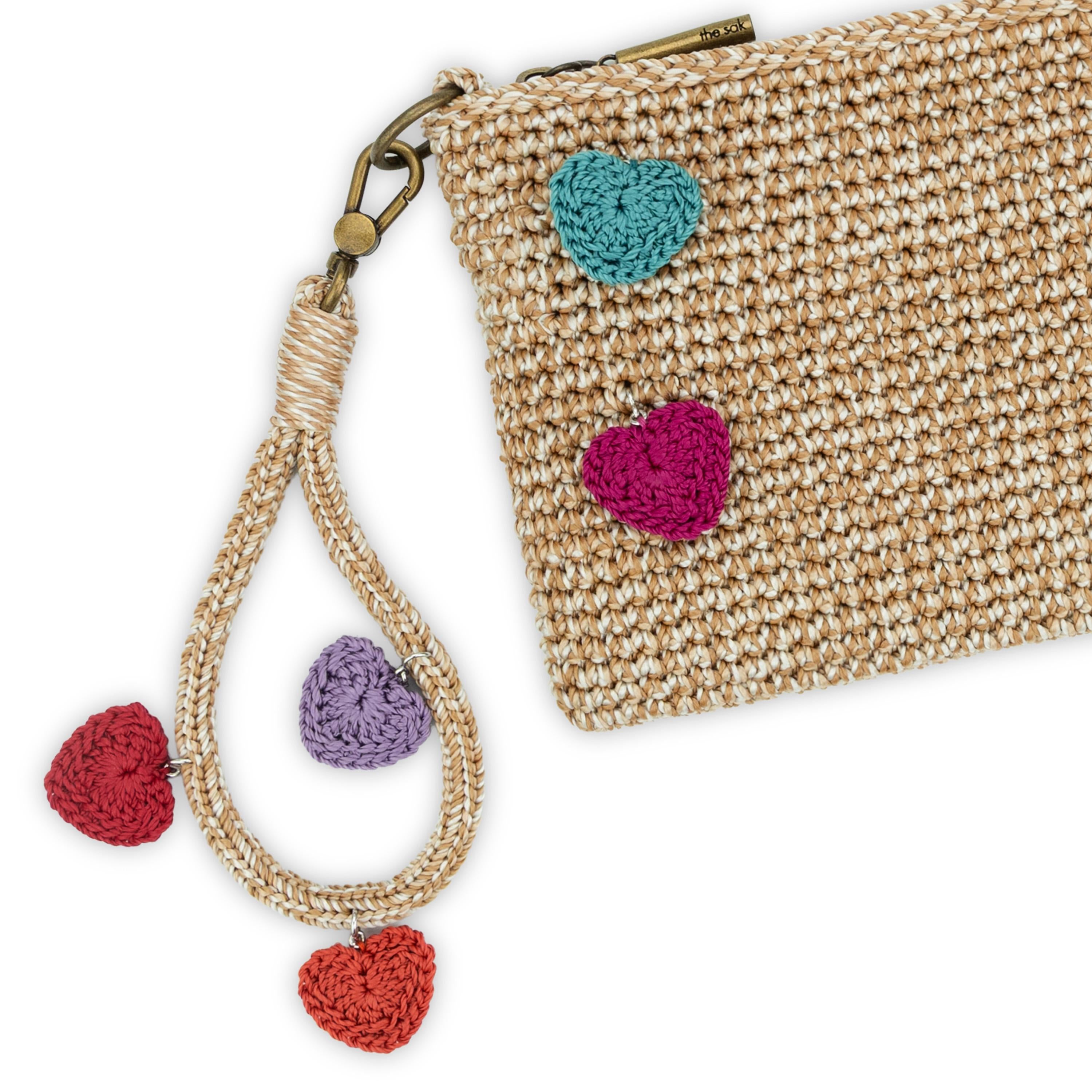 saki/22fabric/ハンドメイド Vita Convertible Wristlet in Bamboo Static Crochet – The Sak