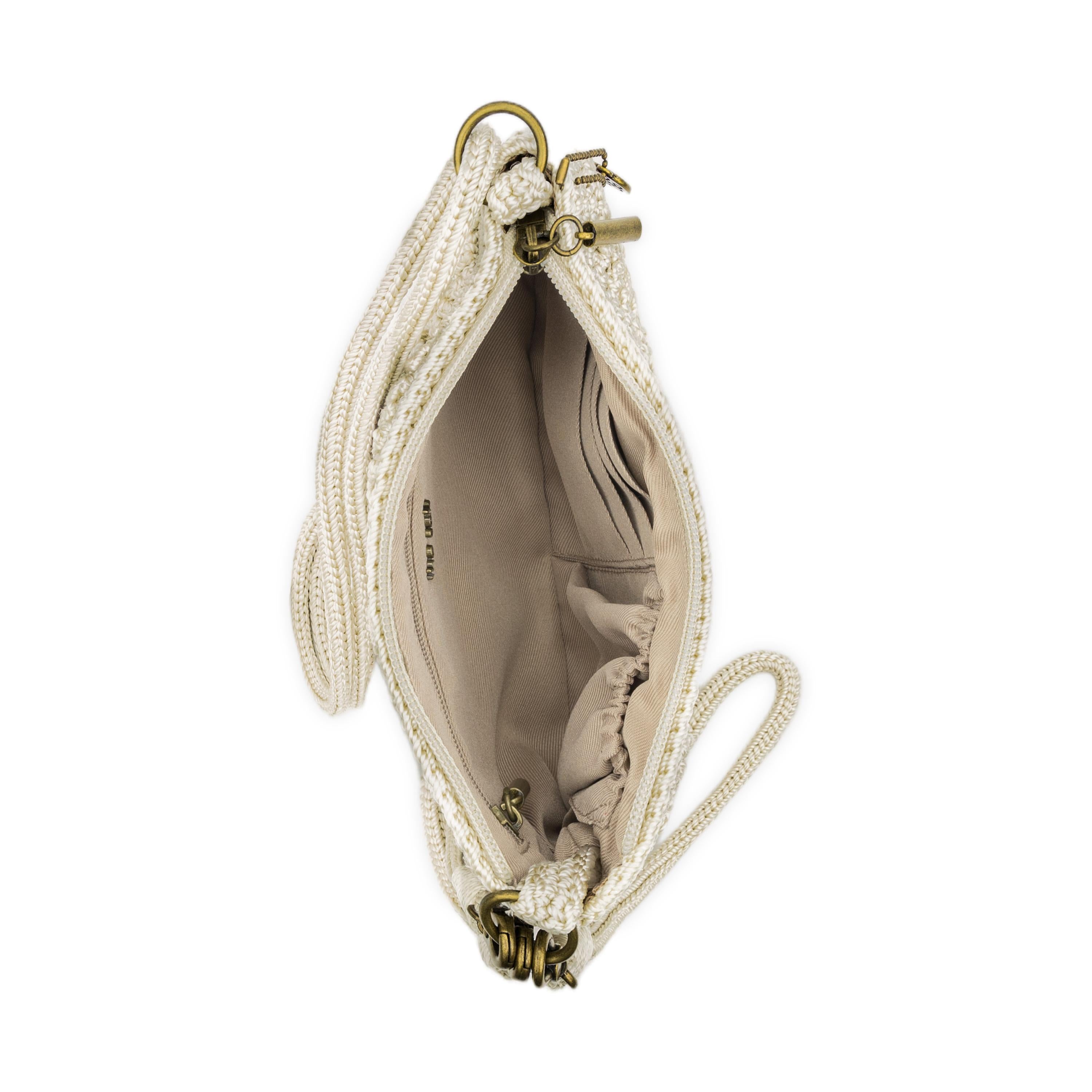 Vita Convertible Wristlet in Natural Multi Flowers Crochet – The Sak
