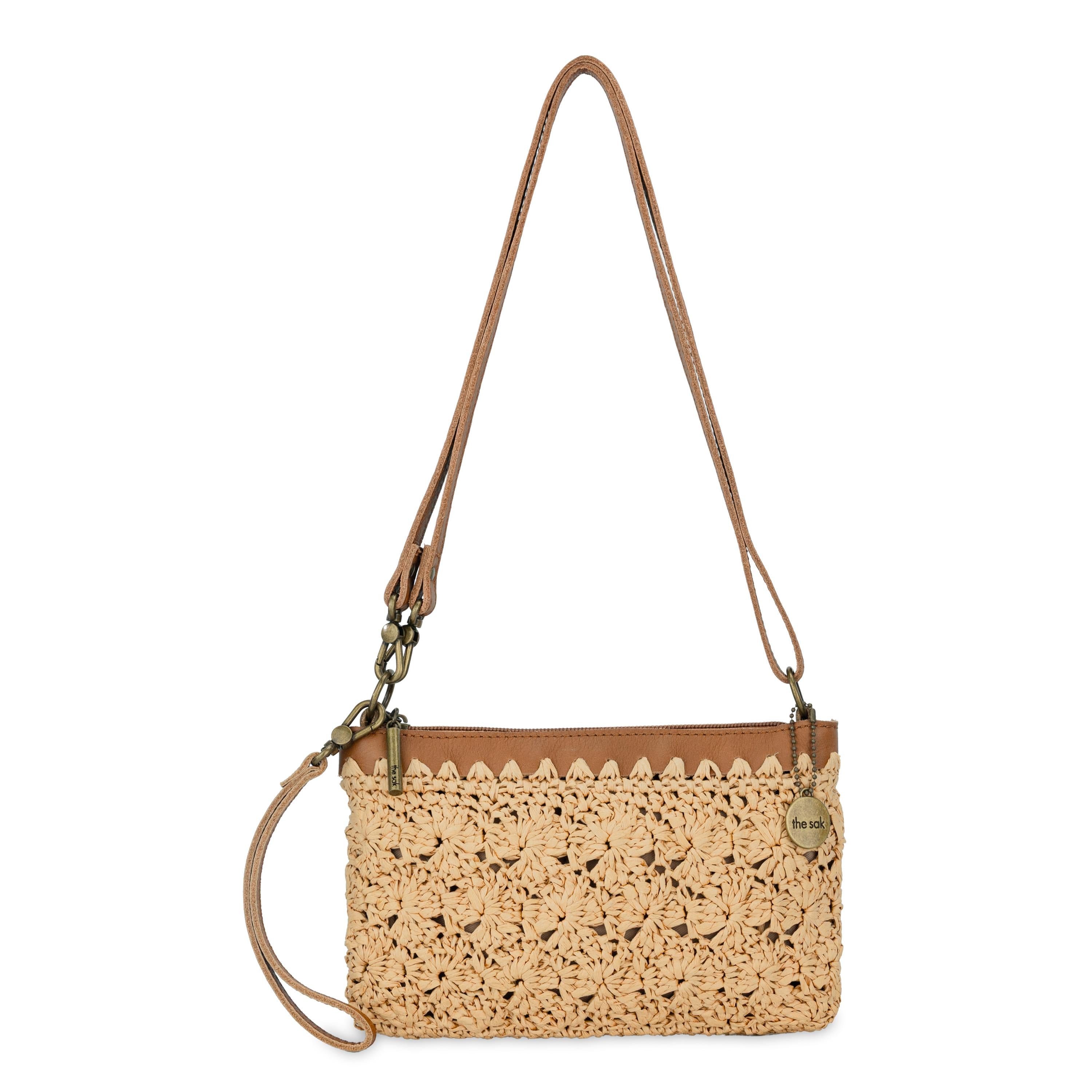 Vita Convertible Wristlet in Natural Primrose Straw – The Sak