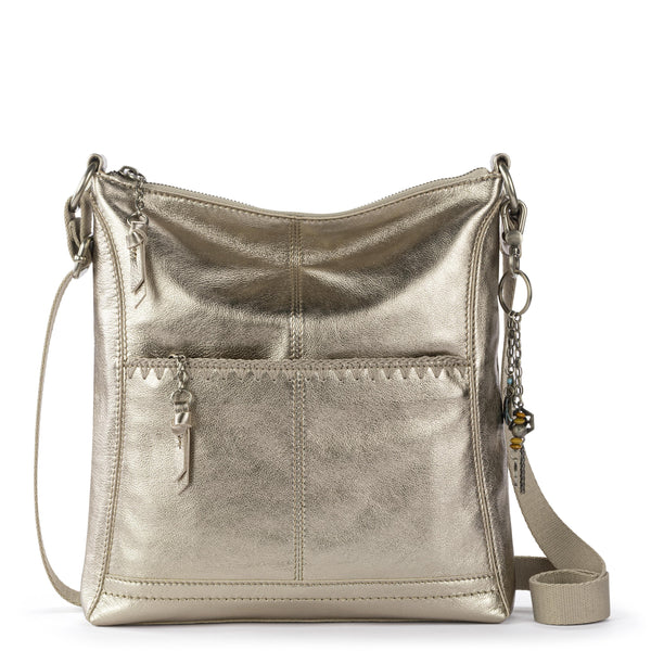 Lucia Crossbody Bag in Pyrite Stitch Leather – The Sak