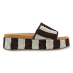 The Sak Olivia Platform Sandal - Hand Crochet - Brown Stripe
