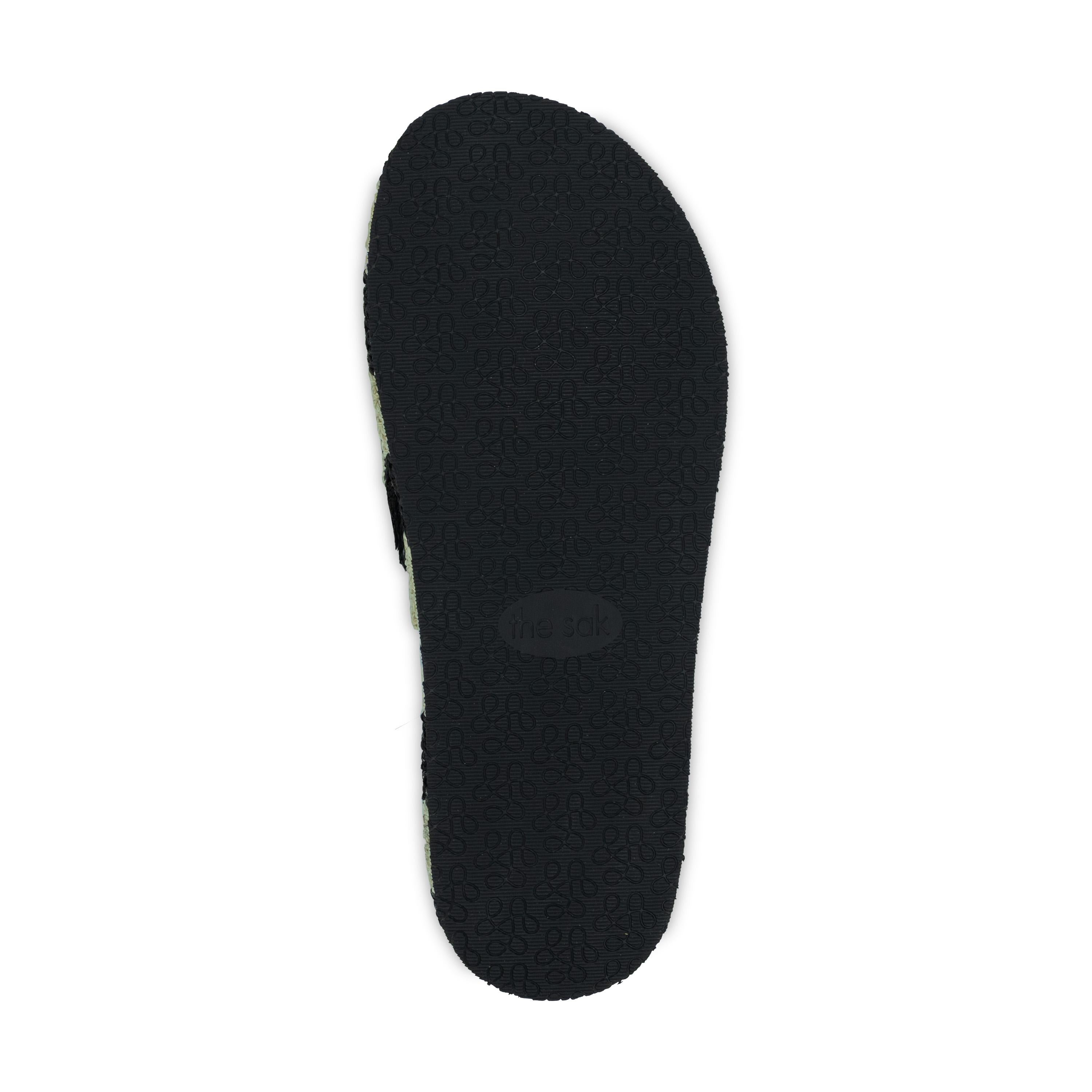 The Sak Olivia Platform Sandal - Hand Crochet - Black Stripe