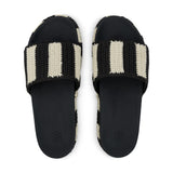The Sak Olivia Platform Sandal - Hand Crochet - Black Stripe