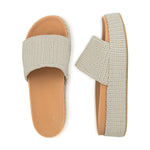 The Sak Olivia Platform Sandal - Hand Crochet - Ecru
