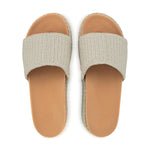 The Sak Olivia Platform Sandal - Hand Crochet - Ecru