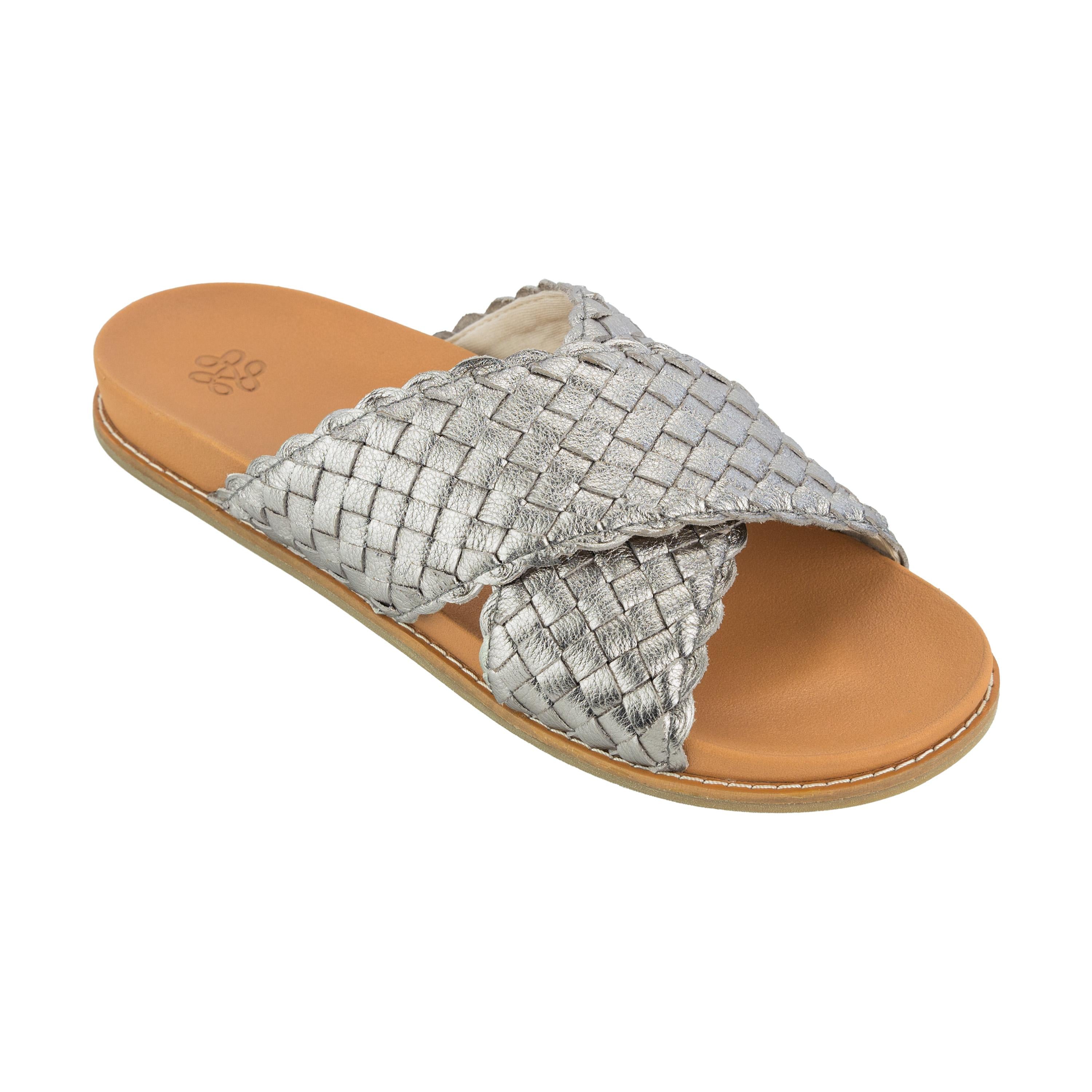 The Sak Penelope Sandal - Leather - Pyrite Woven