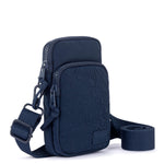 Sakroots Koa Smartphone Crossbody - EcoTwill - Navy Flower Blossom Quilted