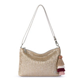 Sakroots Lumi Crossbody - Straw - Pyrite Straw