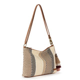 Sakroots Lumi Crossbody - Straw - Tobacco Batik Woven