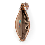 Sakroots Lumi Crossbody - Straw - Tobacco Batik Woven